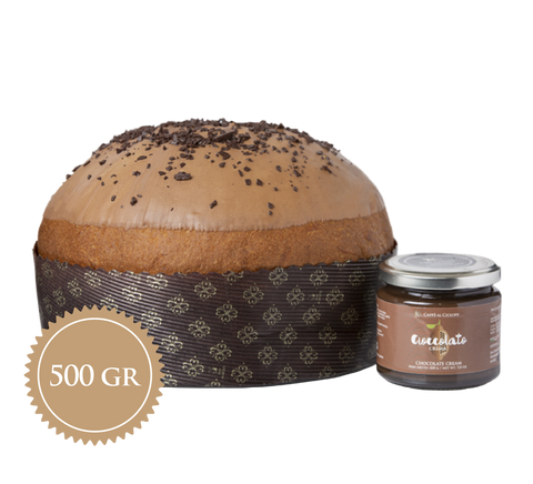 Panettone al Cioccolato + Crema spalmabile al cioccolato