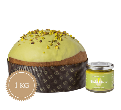 Panettone al Pistacchio + Crema spalmabile al pistacchio