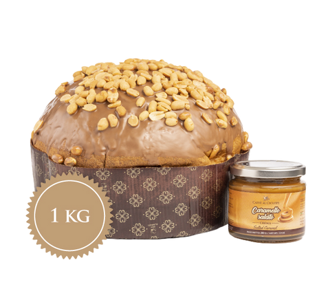 Panettone al Caramello Salato + Crema spalmabile al caramello salato